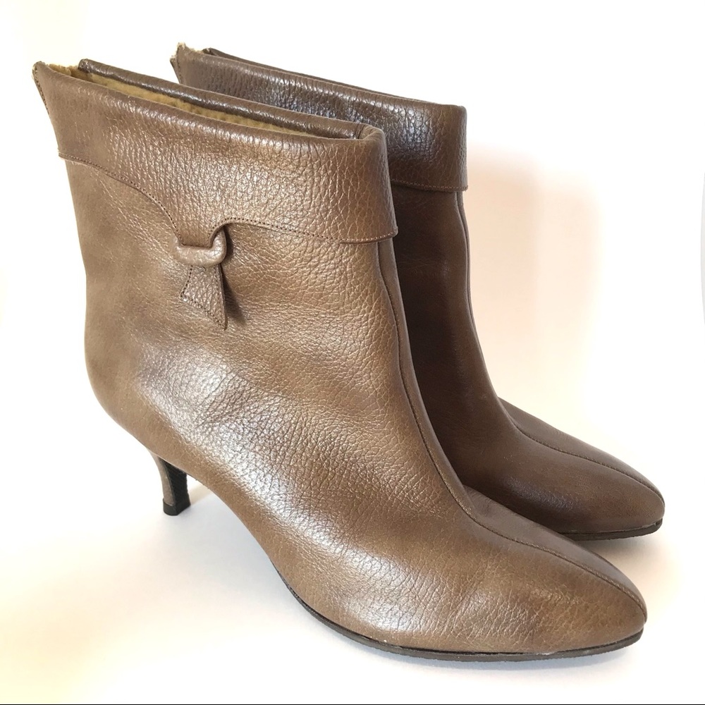 ✨VINTAGE✨ Cobies Brown Ankle Heeled Booties (7.5)